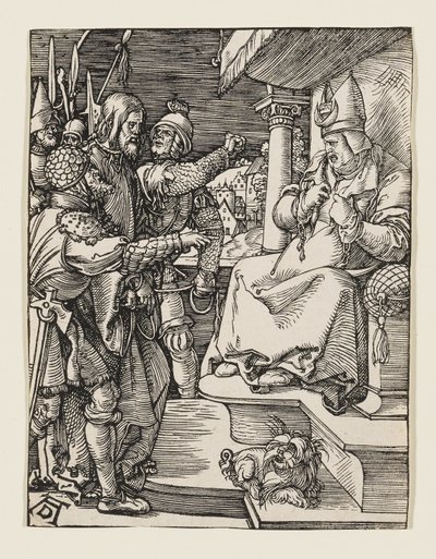 O sumo sacerdote rasga as suas vestes de Albrecht Dürer