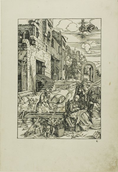 A Sagrada Família no Egito, de A Vida da Virgem de Albrecht Dürer