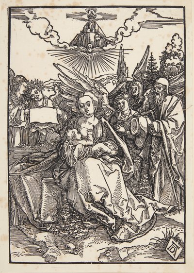 A Sagrada Família com cinco anjos de Albrecht Dürer