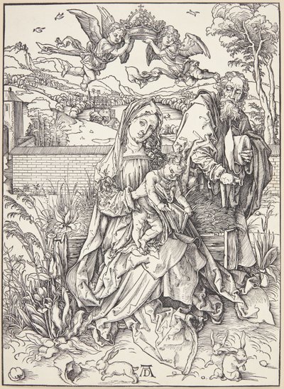 A Sagrada Família com três lebres de Albrecht Dürer
