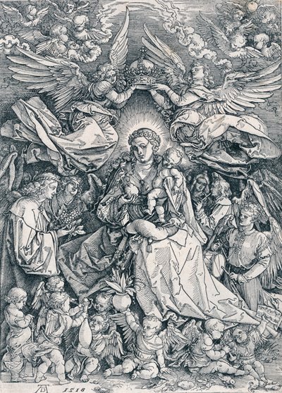 A Virgem Santa como Rainha dos Anjos, 1518 1906 de Albrecht Dürer