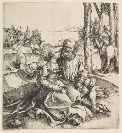 O casal mal sortido, c. 1495. de Albrecht Dürer