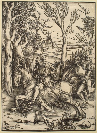 O cavaleiro a cavalo e o lansquenete de Albrecht Dürer