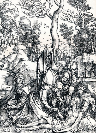 A Lamentação por Cristo, 1498 1906 de Albrecht Dürer