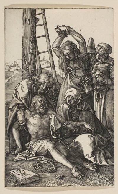 A Lamentação, de The Passion, 1507. de Albrecht Dürer