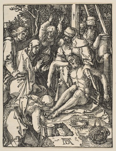 A Lamentação, de The Small Passion, ca. 1509 de Albrecht Dürer