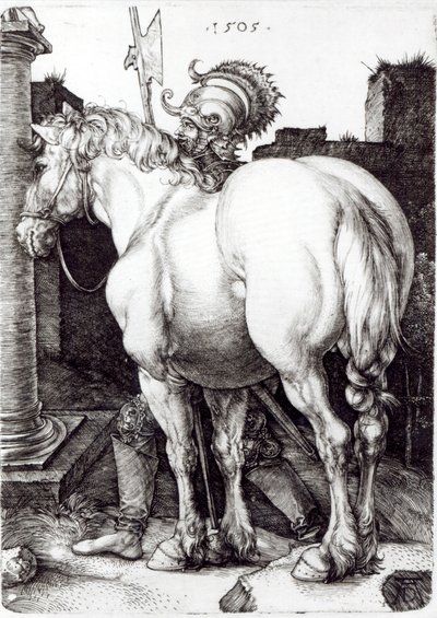 O grande cavalo, 1509 de Albrecht Dürer