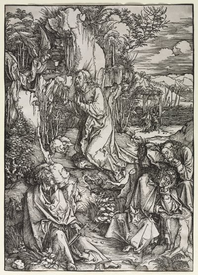 A Grande Paixão: Cristo no Monte das Oliveiras de Albrecht Dürer