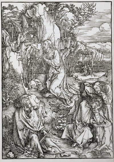 A Grande Paixão: Cristo no Monte das Oliveiras de Albrecht Dürer