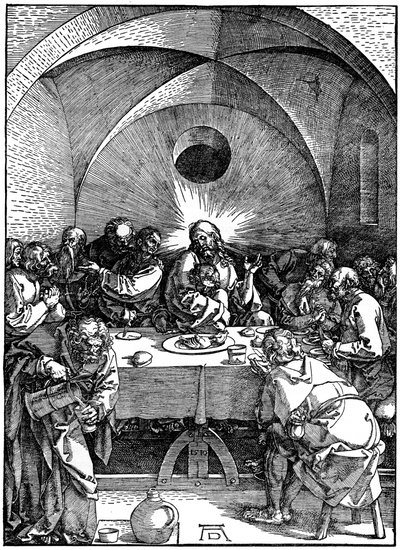 A Última Ceia da série Great Passion, c1510, 1936 de Albrecht Dürer