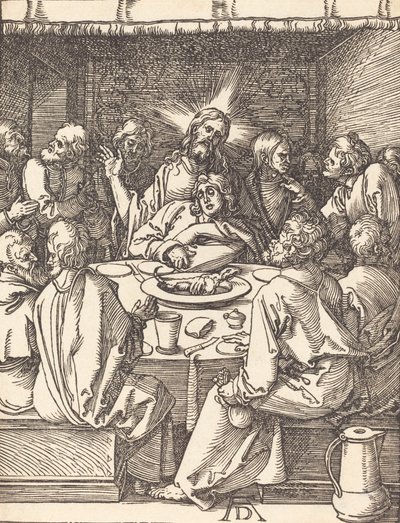 A Última Ceia, provavelmente c. 15091510. de Albrecht Dürer