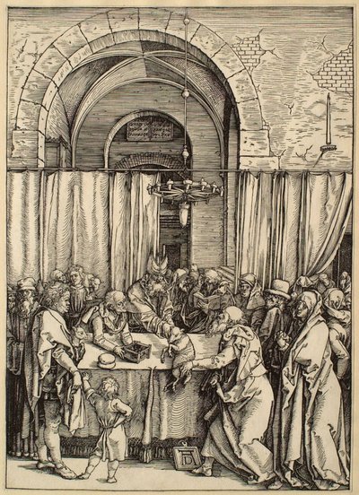 A Vida da Virgem: a oferenda de Joaquim rejeitada de Albrecht Dürer