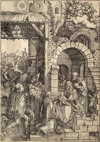 A Vida da Virgem: A Adoração dos Magos de Albrecht Dürer