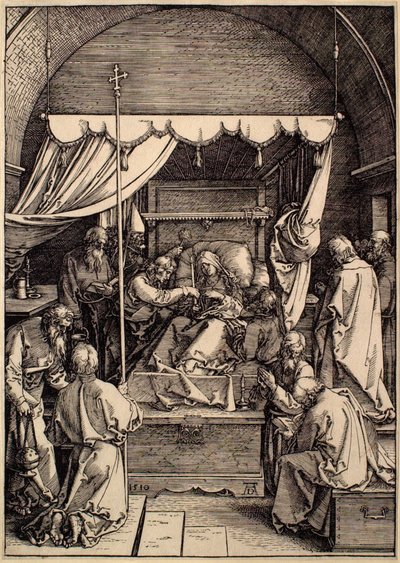 A Vida da Virgem: A Morte da Virgem de Albrecht Dürer