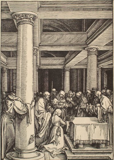 A Vida da Virgem: A Apresentação no Templo de Albrecht Dürer