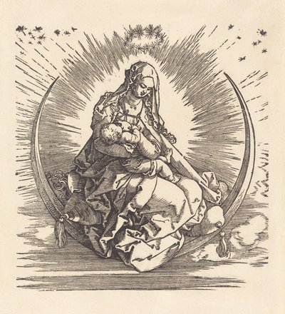A Madona no Crescente, 15101511. de Albrecht Dürer