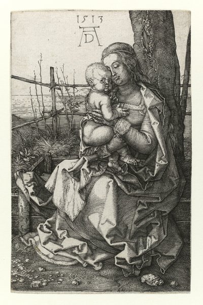 A Madona sentada perto da árvore, 1513 de Albrecht Dürer