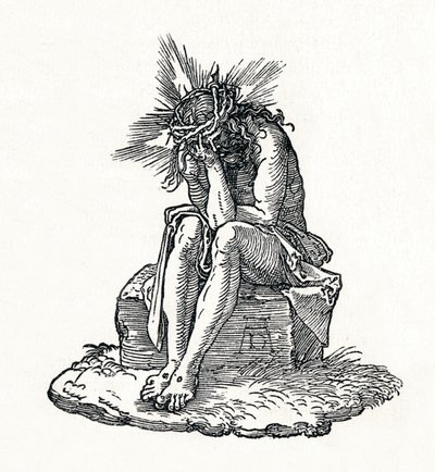 O homem das dores. Página de rosto de Small Passion., C1511, 1906 de Albrecht Dürer