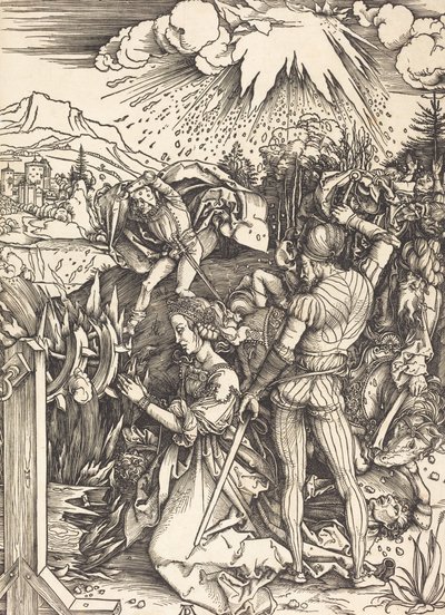 O Martírio de Santa Catarina, c. 14971499. de Albrecht Dürer