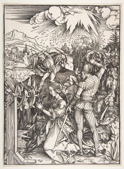 O martírio de Santa Catarina de Alexandria. de Albrecht Dürer