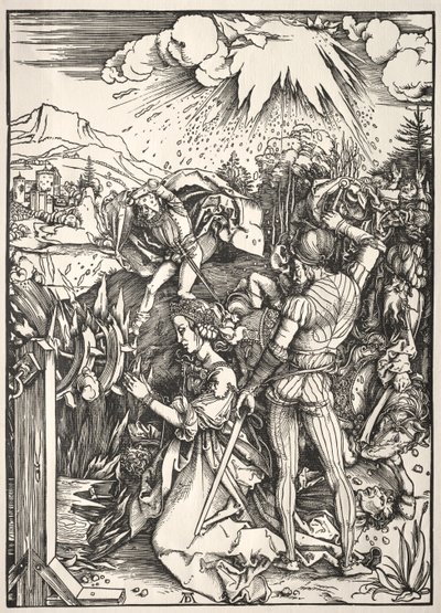 O martírio de Santa Catarina. de Albrecht Dürer