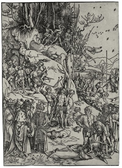 O martírio dos dez mil, 1497 de Albrecht Dürer