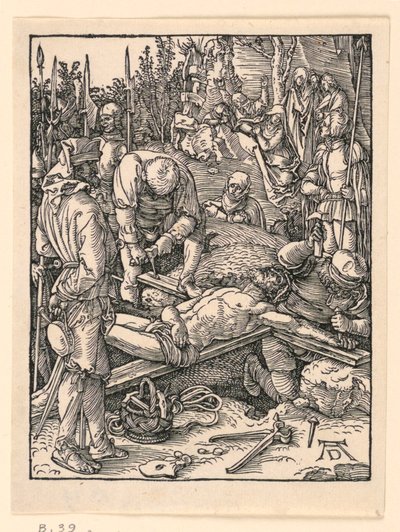 O prego na cruz, da série A Pequena Paixão de Albrecht Dürer