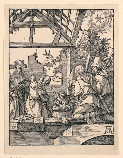 A Natividade (Adoração dos Pastores) da série A Pequena Paixão de Albrecht Dürer