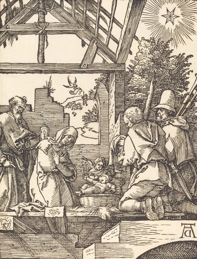 A Natividade, provavelmente c. 15091510. de Albrecht Dürer