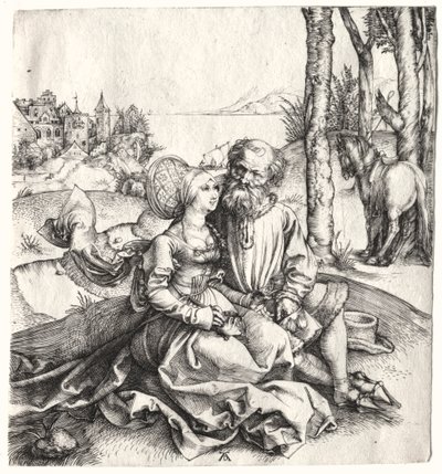 A oferta de amor (ou o casal mal sortido) de Albrecht Dürer