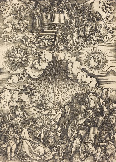 A Abertura do Quinto e Sexto Selos, c. 1497. de Albrecht Dürer