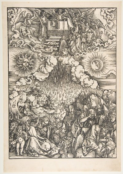 A Abertura do Quinto e Sexto Selos, do Apocalipse. de Albrecht Dürer