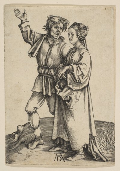 O camponês e sua esposa, ca. 1497 de Albrecht Dürer