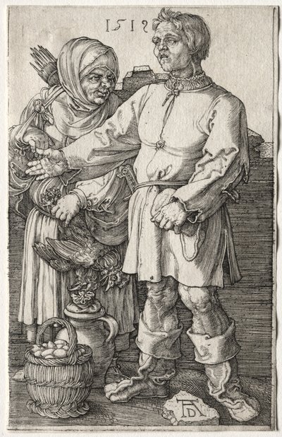 Os camponeses no mercado de Albrecht Dürer