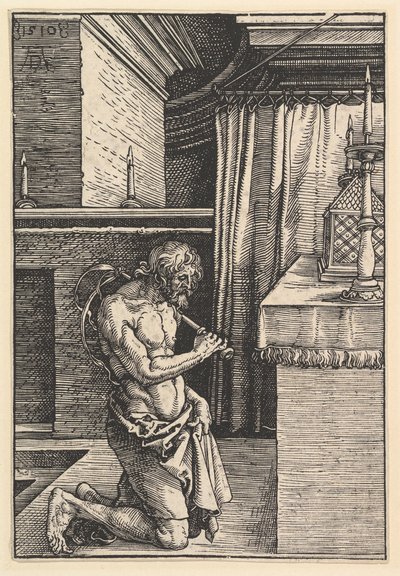 O Penitente, 1510. de Albrecht Dürer
