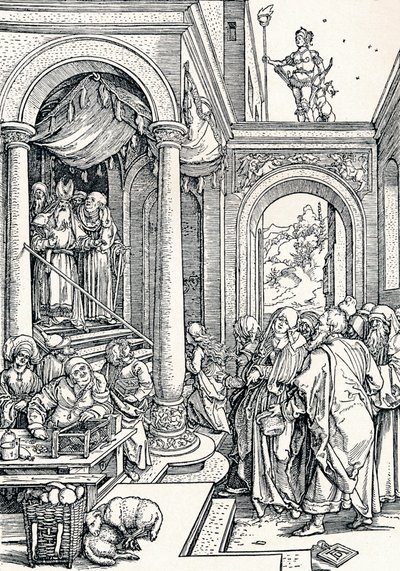 A Apresentação da Virgem no Templo, 1506 1906 de Albrecht Dürer