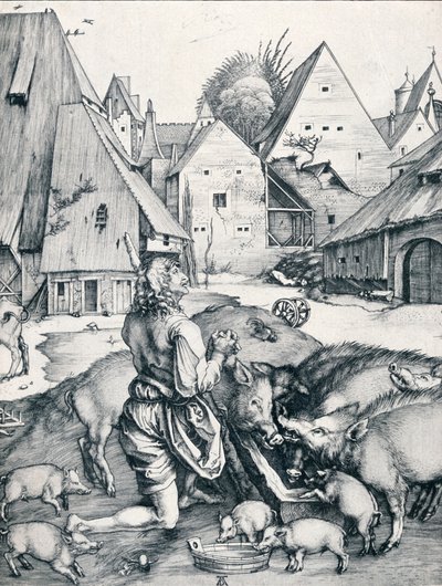 O Filho Pródigo, 1495 1906 de Albrecht Dürer