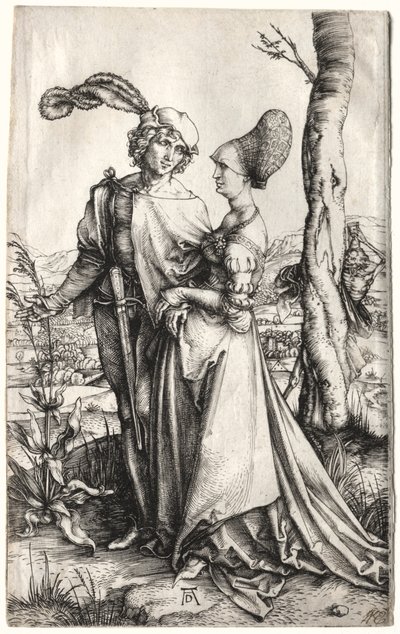 O passeio, c. 1497 de Albrecht Dürer
