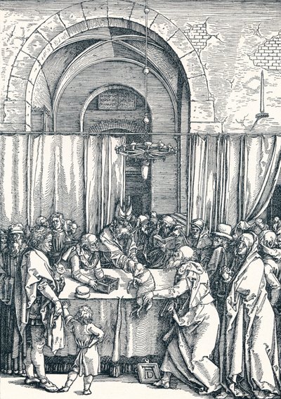 A rejeição da oferta de Joachims, 1506 1906 de Albrecht Dürer