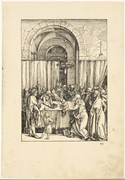 A rejeição da oferta de Joaquim, de A Vida da Virgem de Albrecht Dürer