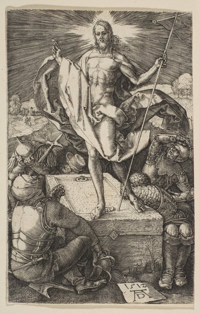 A ressurreição, de The Passion, 1512. de Albrecht Dürer