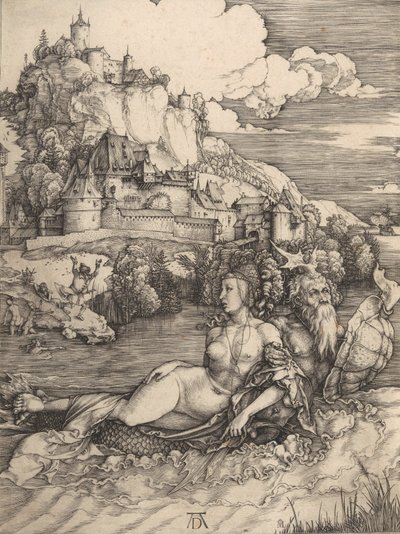 O Monstro do Mar, cerca de 1498., cerca de 1498. de Albrecht Dürer