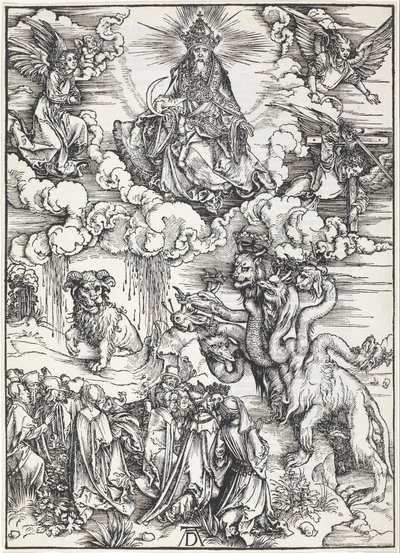 A Besta de Sete Cabeças e a Besta com Chifres de Cordeiro de Albrecht Dürer