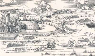 O cerco de uma fortaleza I, 1527 1906 de Albrecht Dürer