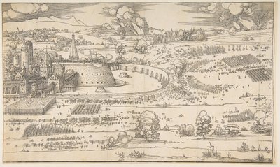 O cerco de uma fortaleza.nd de Albrecht Dürer