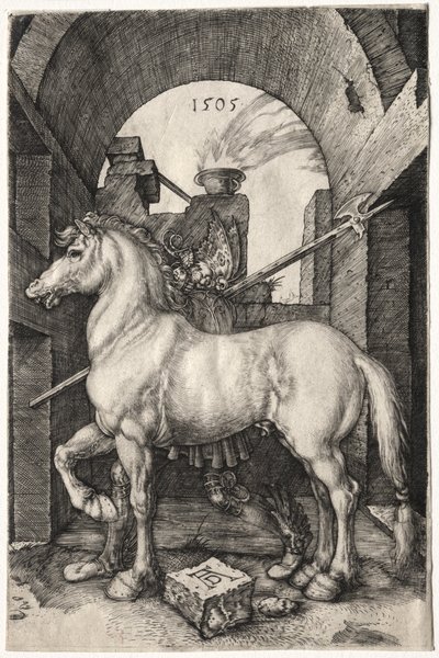 O cavalo pequeno, 1505. de Albrecht Dürer