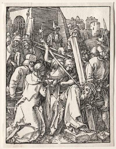 A pequena paixão: Cristo carregando a cruz de Albrecht Dürer