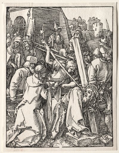 A pequena paixão: Cristo carregando a cruz, 1509. de Albrecht Dürer