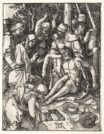 A pequena paixão: lamentação, c. 1509-1510. de Albrecht Dürer