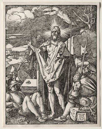A Pequena Paixão: A Ressurreição, 1509-1511. de Albrecht Dürer